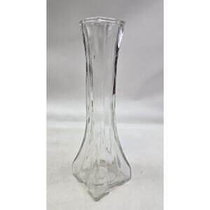 Europa S1408 Profile Glass Bud Vase Vintage 1866-1987 8.75 in